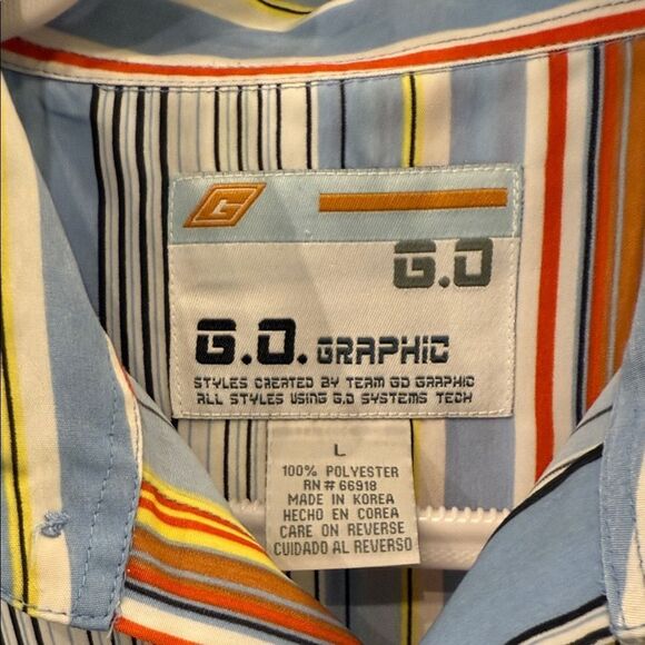 Colorful Striped Men's Casual Shirt - Picture 2 of 6